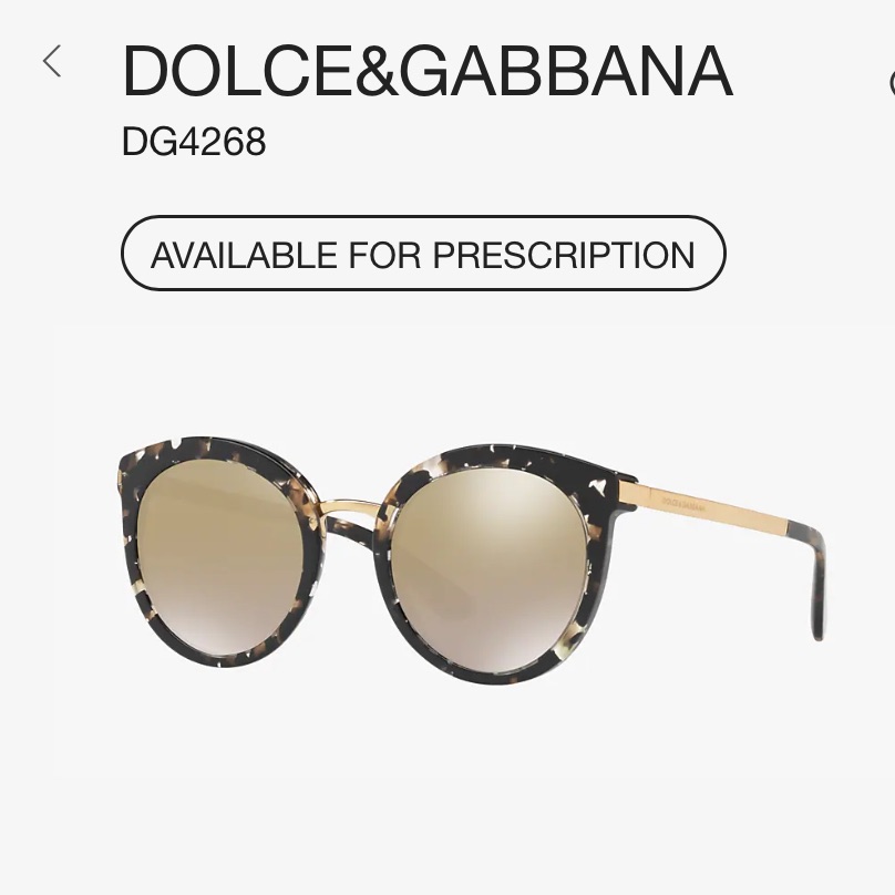 Brand New Dolce  Gabbana Cat Eye Sunglasses